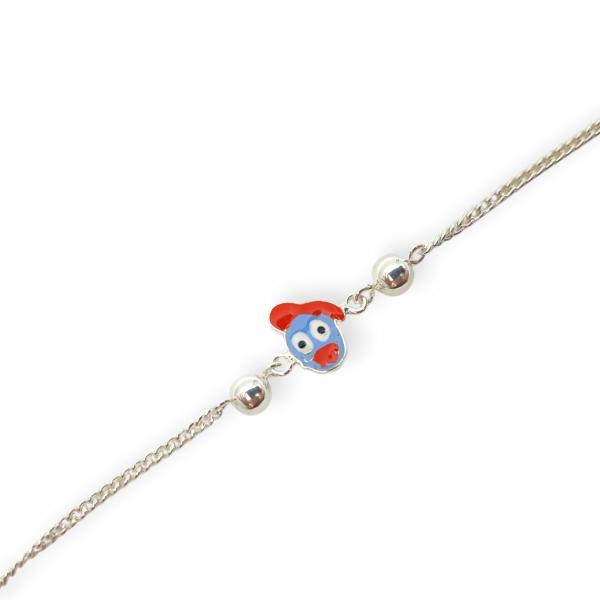 925 Sterling Silver Rakhi for Babies in Cartoon Design